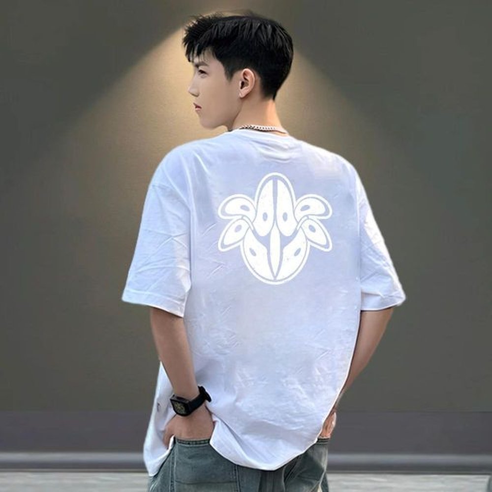 New T shirt 100% Cotton 230g fish Home Outdoor Polos Short Sleeve Soft TOP Quality Couples T Shirts DIY Printed