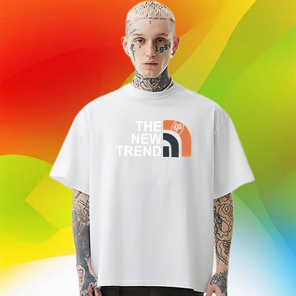 2024 New T shirt letter Tees Shirts 230g Pure Cotton Daily Outfit TOP Quality Custom Cartoon O-Neck Short Sleeve Men Tops Tees