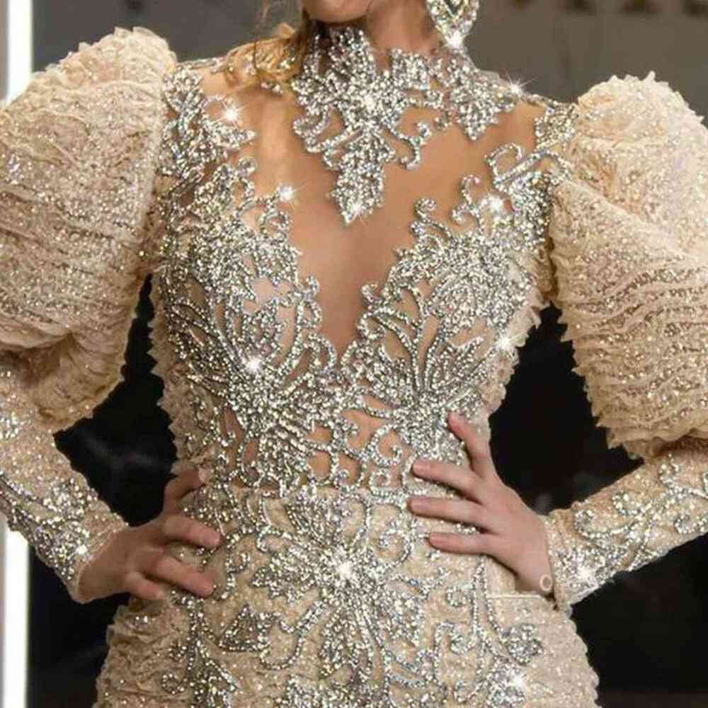 new vneck feather princess sprinkled gold long mesh evening dress