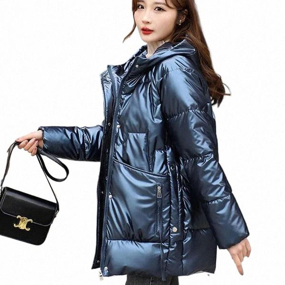 new w free bright face down cott coat womens korean