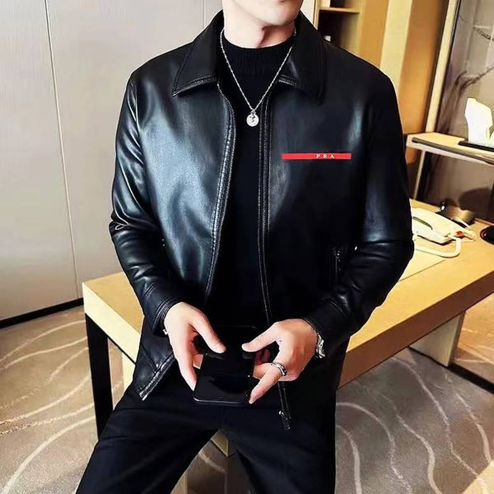 New 2023 Winter Leather Jacket Designer Mens High Quality Windproof Casual Windbreaker Outdoor Fashion Clip Insulation
