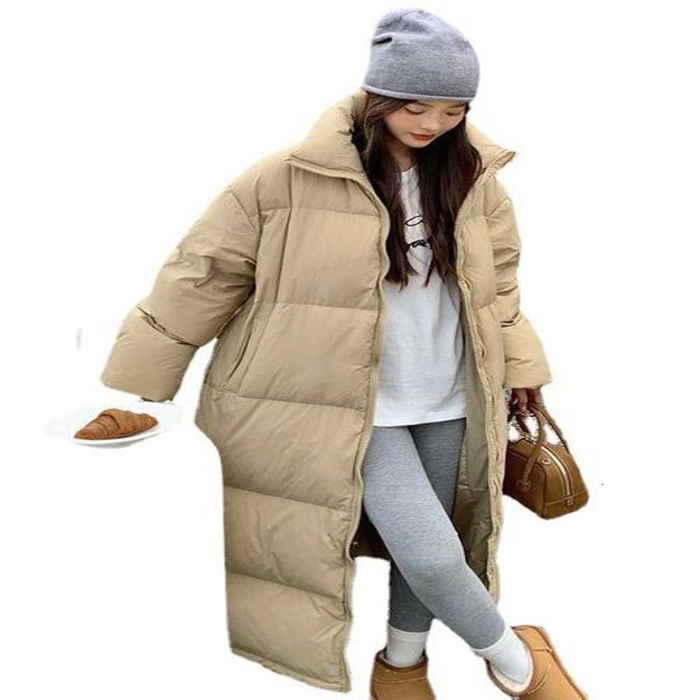 new winter thick warm long jackets women loose stand