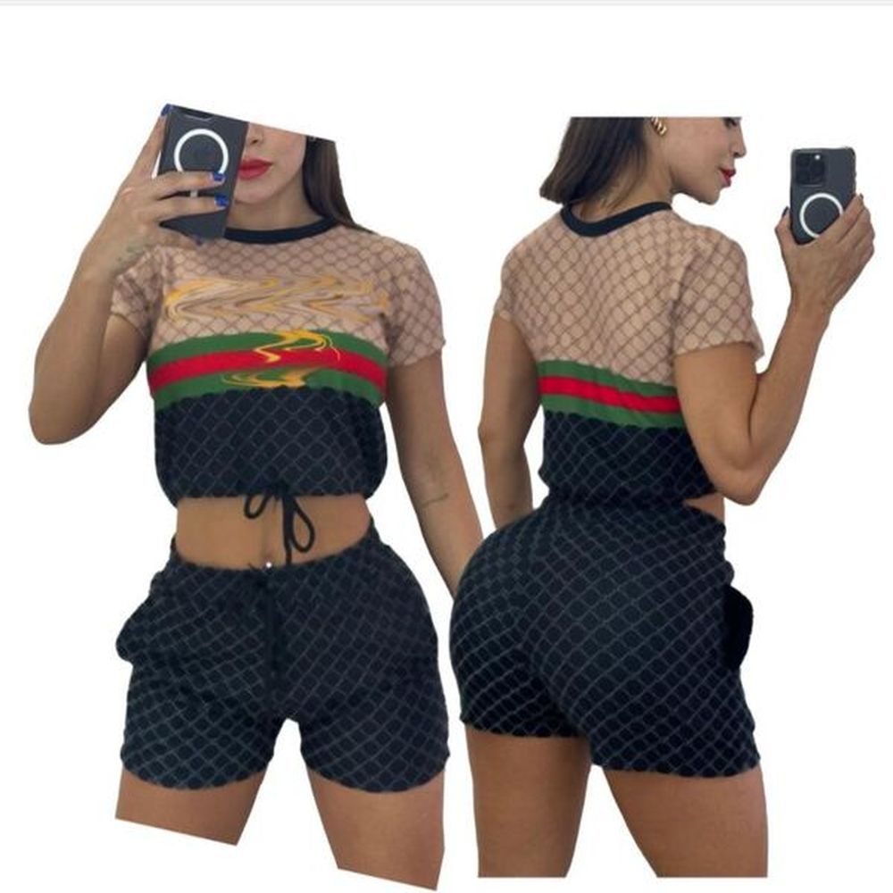 new women sparkling tracksuits designer two piece set letter print