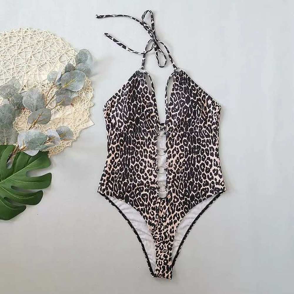 new womens one piece swimsuit for women leopard print
