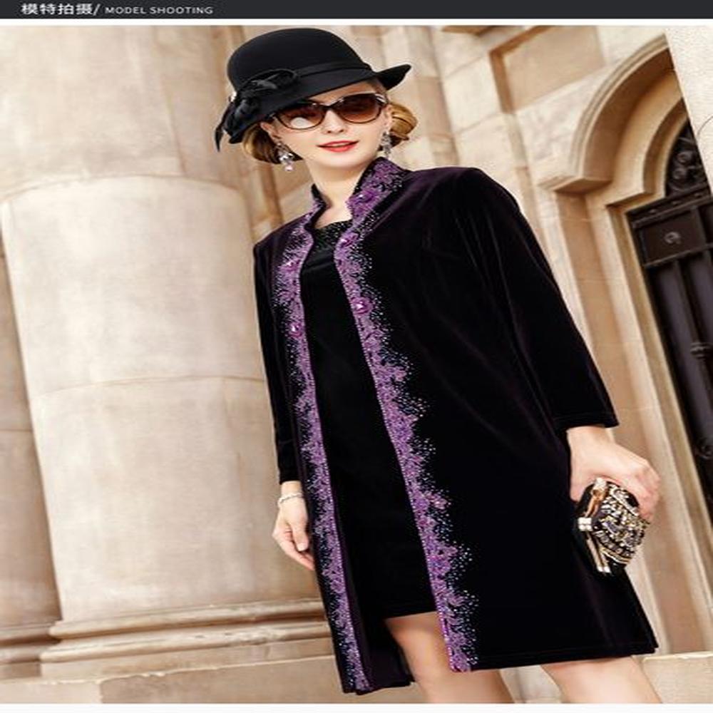 new womens velvet dress large size womens clothing