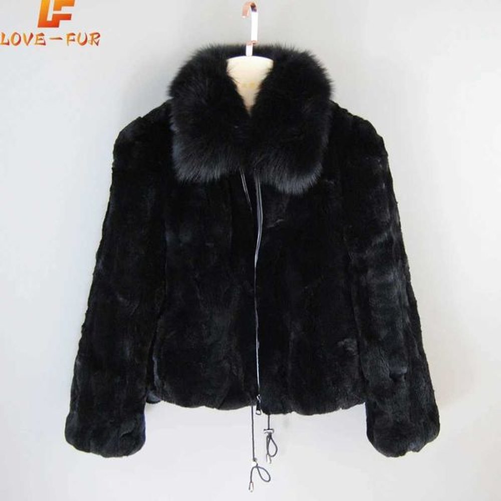 new womens winter warm soft quty real rex rabbit fur