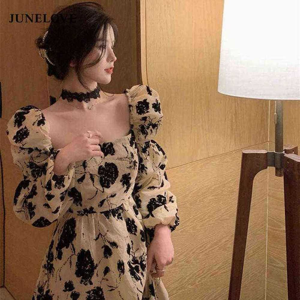 nxy casual dress spring vintage floral dres elegant print party