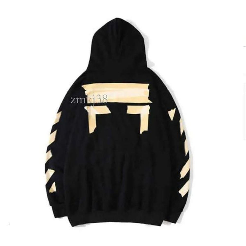 Offwhitehoodies Designer Hoodie Sweatshirts Mens Off Tracksuit Off Whitees Black Style Trendy Fashion Sweater Painted Arrow Crow Stripe Loos