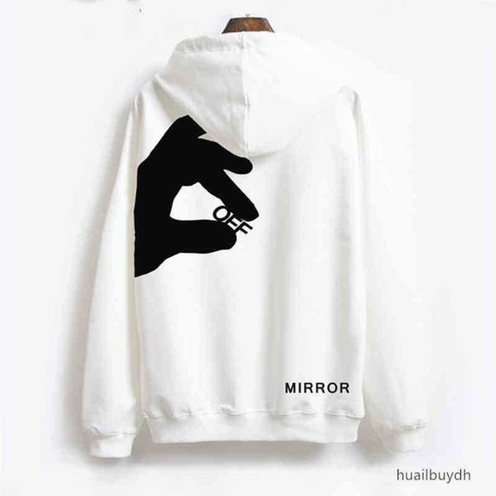 Ofs fashion Luxury Mens Classic Loose Offs Hoodies Fashion Sweatshirt Paint Finger Ow Men Designer Hooded Jacket