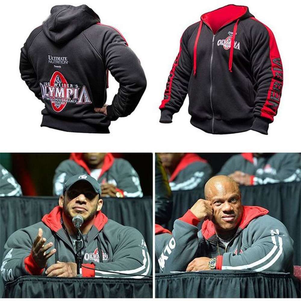 OLYMPIA Men Gyms Hoodies Gym Fitness Bodybuilding Sweatshirt Zipper Closure Sportswear Male Workout Hooded Jacket Clothing 200923