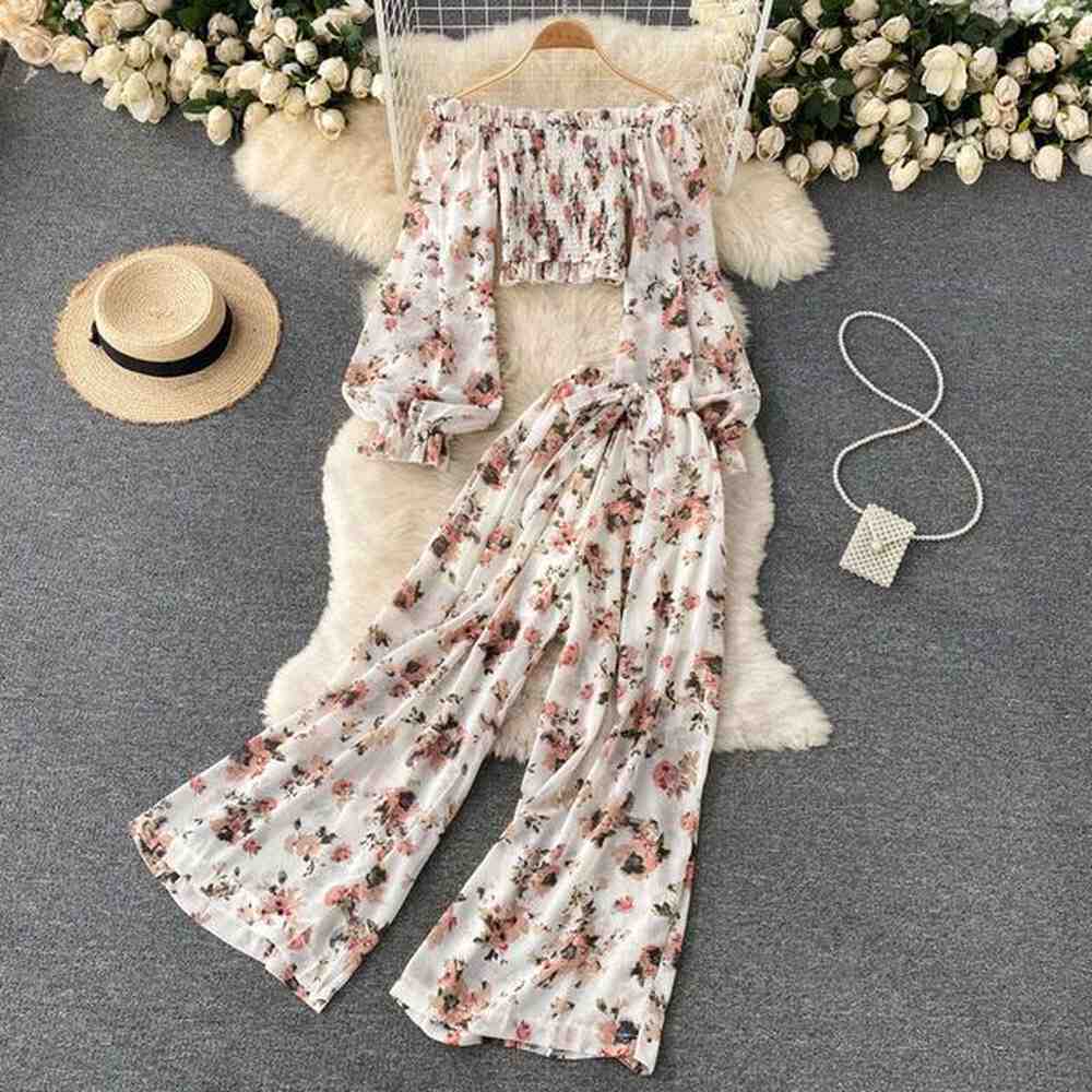 one line neckline off shoulder bubble sleeves sweet and age