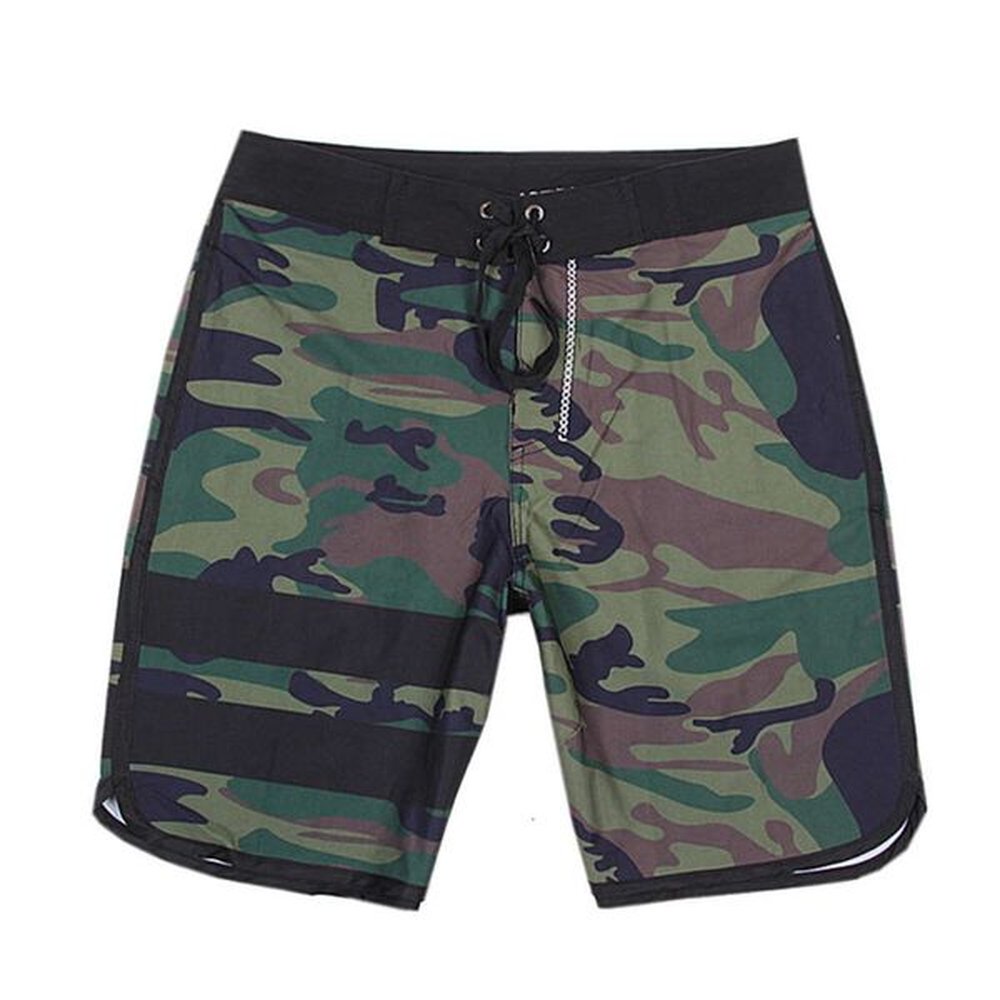 Original waterproof elastic men's quick drying sports beach 3D bodybuilding competition surfing five point shorts casual pants M520 40