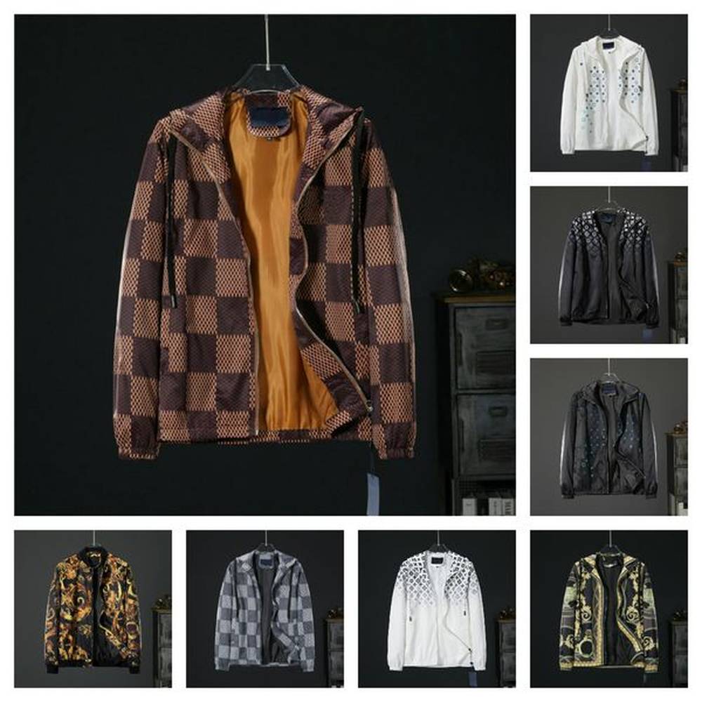 Outdoor Designer High Quality Luxury men's jacket Brand Trench Letter Spring and Fall Clothing Long sleeve zipper coat M-3 XL 09