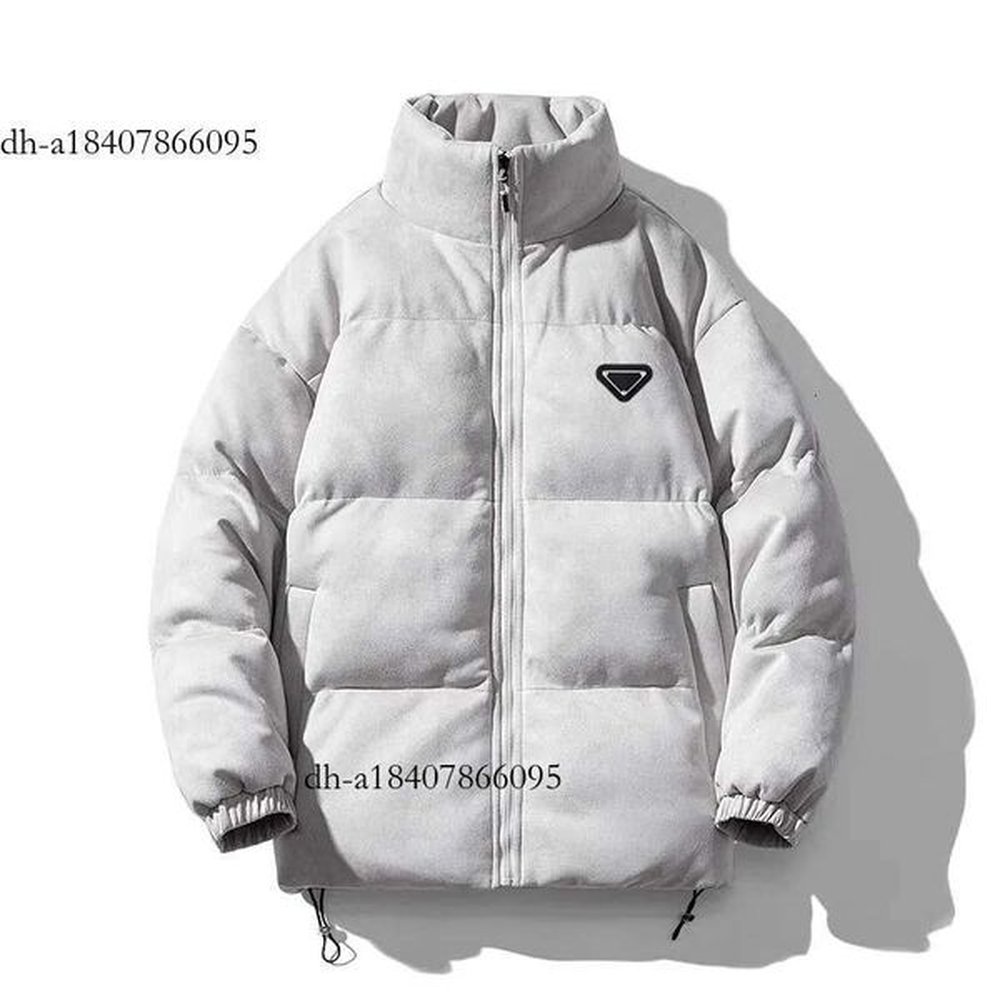Pa Fashion Designer Men's Jackets Winter New Style Suede padded Jacket High-end Stand Collar Loose Fit Bread Coat Oversized Trendy Cott