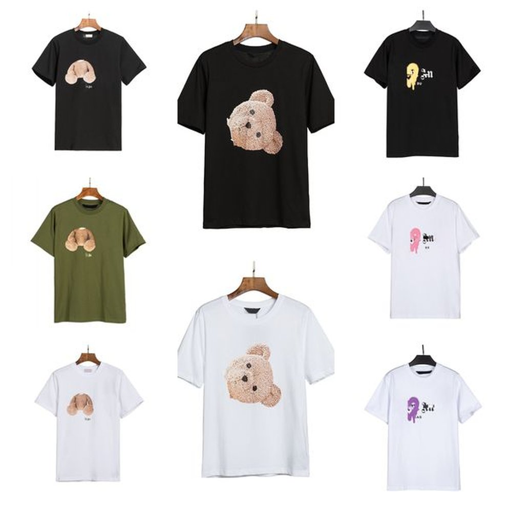 palm designer t shirt for men summer shirts Luxury Clothing Bear print Street fashion Mens and Women High Quality tshirt Casual shirt cool c