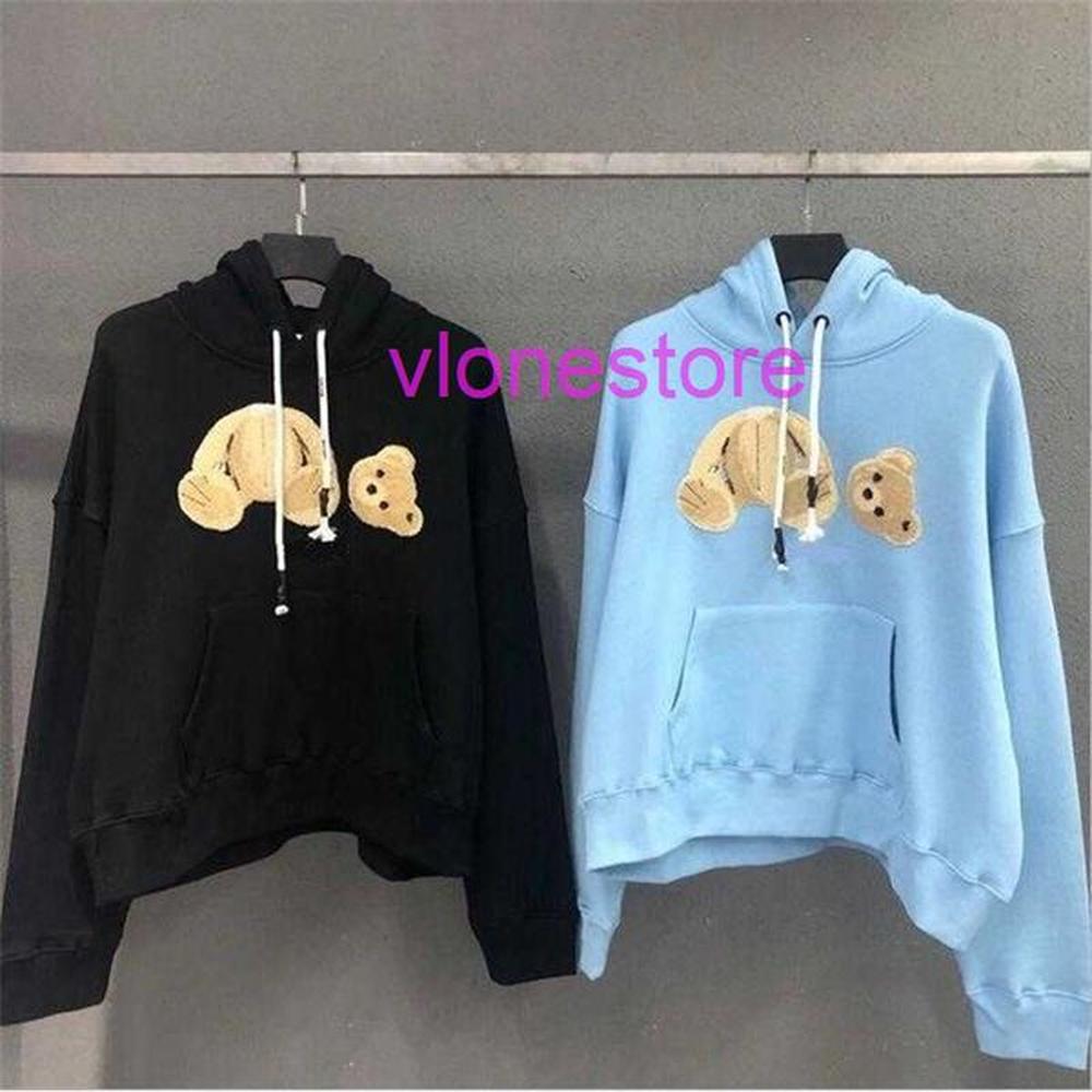 Palmsangels Hoodie Fashion Sale a Broken Bear Sweatshirt Teddy Bear Trendy Terry Explosion Sweater Style Men and Women Size S-xl J64F