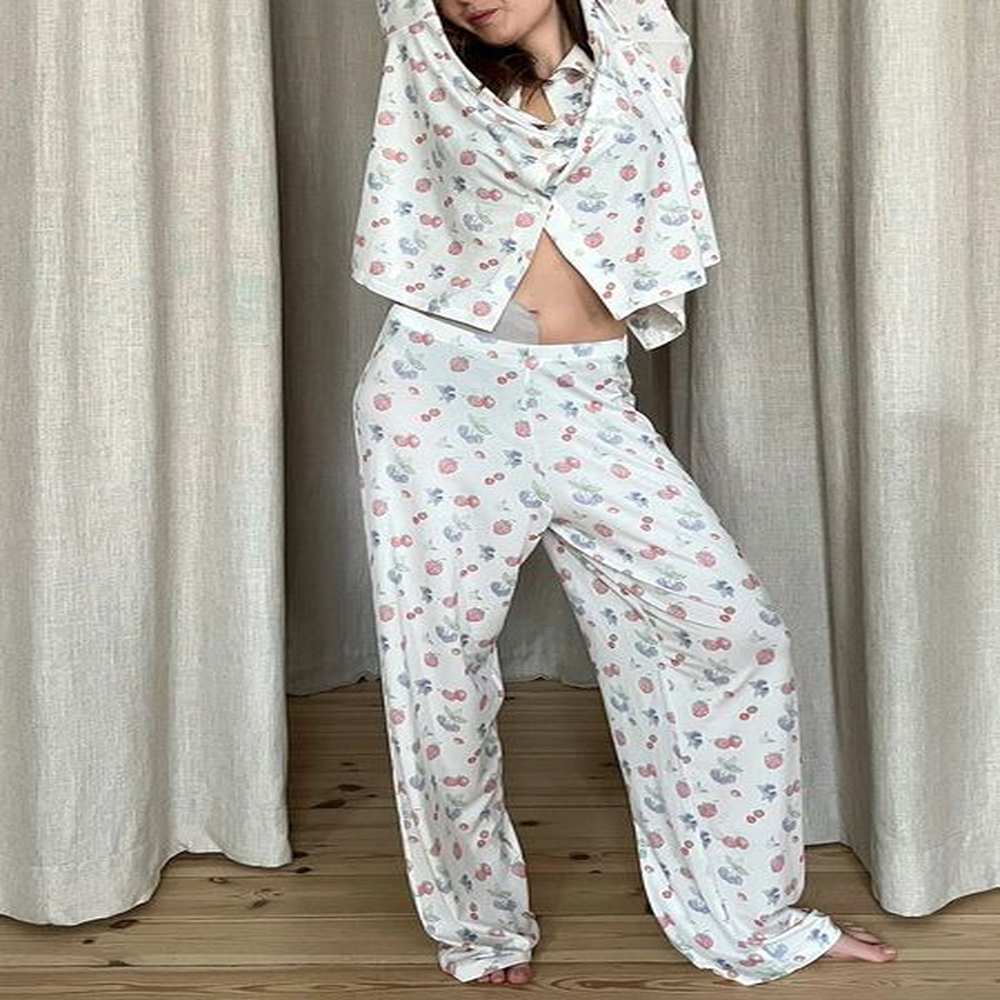 pama set for women causal print sleepwear loungewear piece