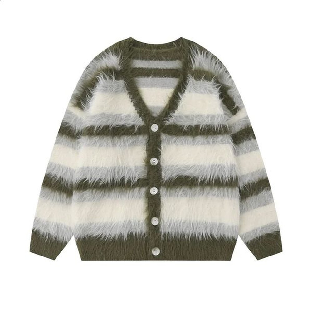 Panelled Cardigan Women Autumn Soft Cozy Baggy Windproof Lounge Wear Slouchy Temperament Vitality Schoolgirls Daily Streetwear 241205