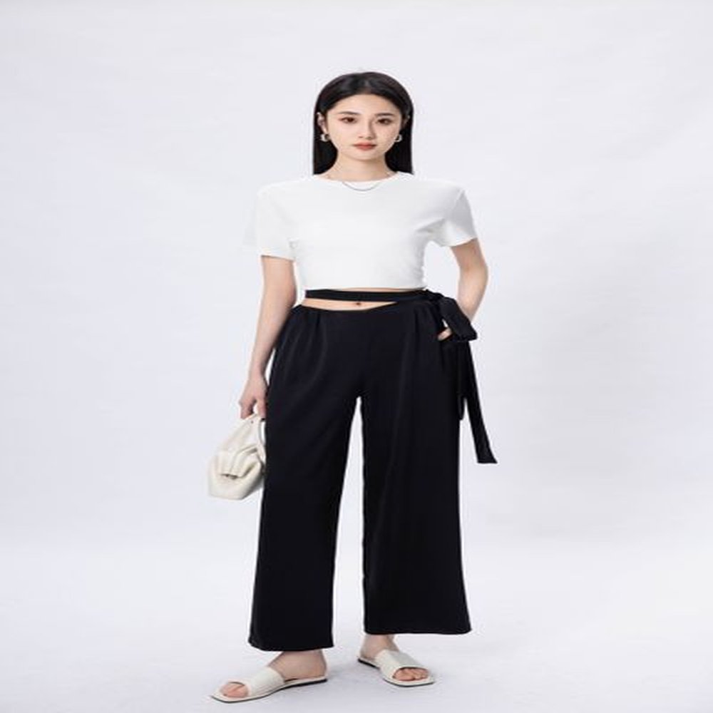 pants for women waist belt wide leg pants with a