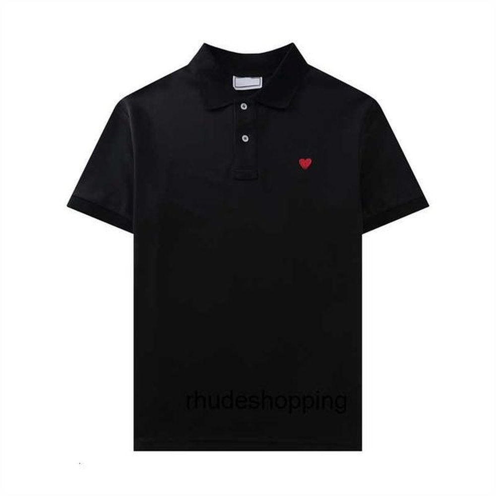 2024 Paris Fashion Brand Polo Shirt Tees Mens Women Designer Luxury Amis t Casual Play Tshirt Love Round Neck Coeur Womens Red Heart 1309
