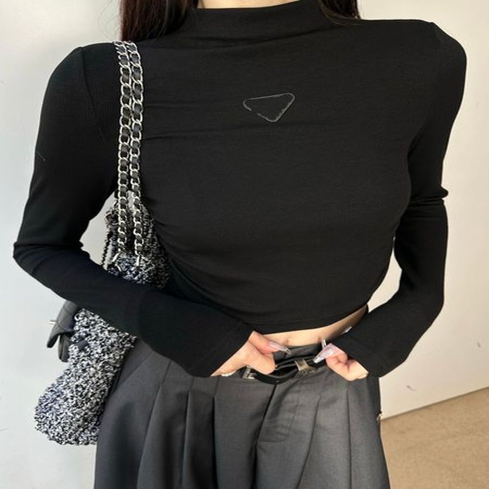 paris long sleeve tshirt womens long sleeve top designer brand