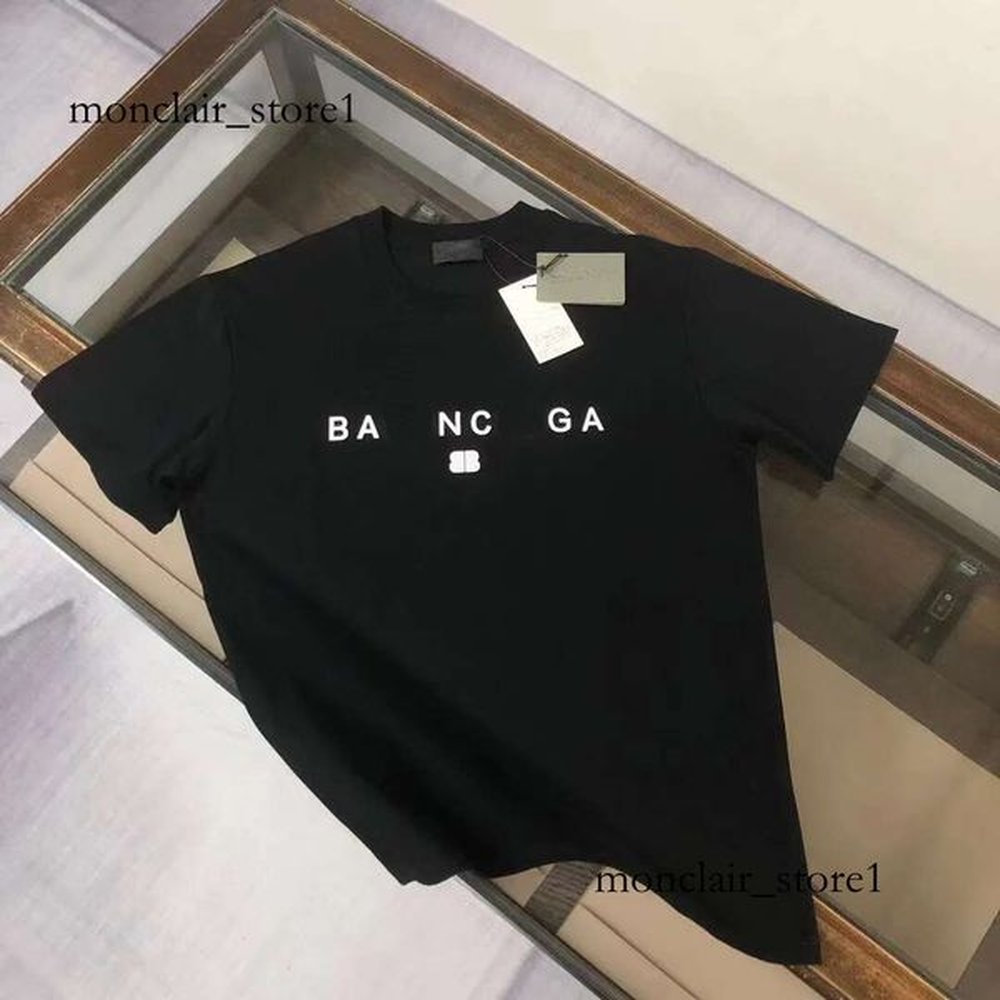 paris mens balenciaaga t shirts Europe France Luxury letter Graphic printing Logo balancinga Fashion Mens Tshirt Women balenicaga Clothes Ca