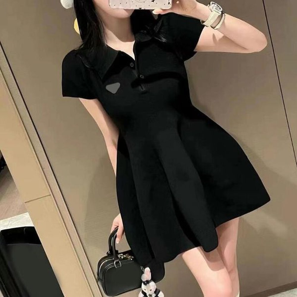 paris womens dress designer brand casual dresses highend custom vneck