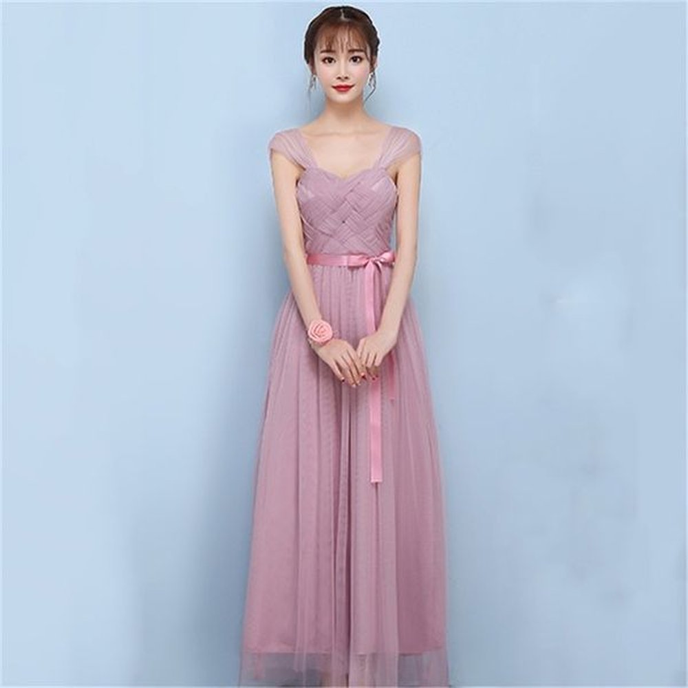 party dress female long sisters group bride wedding toast clothing