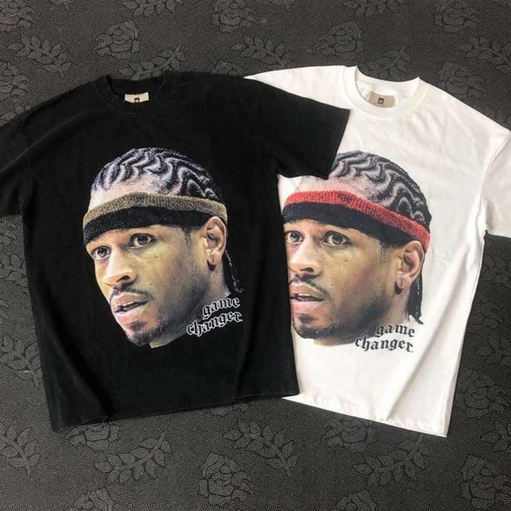 2Pcs/Set Frog Drift Streetwear Basketball Character Graphics Vintage Clothing Casual Loose Oversized Tees Tops T Shirt for Men Unisex
