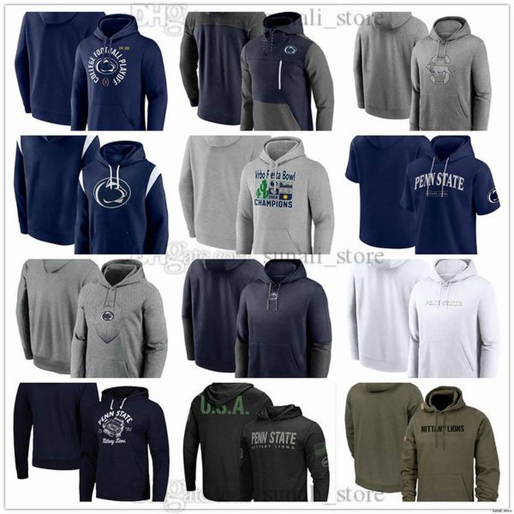 Penn State Nittany Lions 2024/25 College Football Pullover Hoodie Sweatshirts 44 Warren 10 Nicholas Singleton Kaytron Allen 15 Drew Allar 26