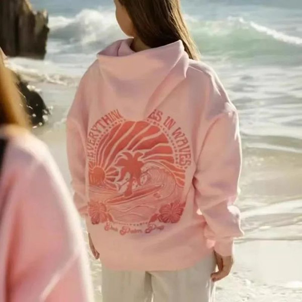 PINK PUFF inwrought Hoodies Women Hip Hop Long Sleeve Jacket Coats Autumn Winter Harajuku Casual Loose Hooded Sweatshirt