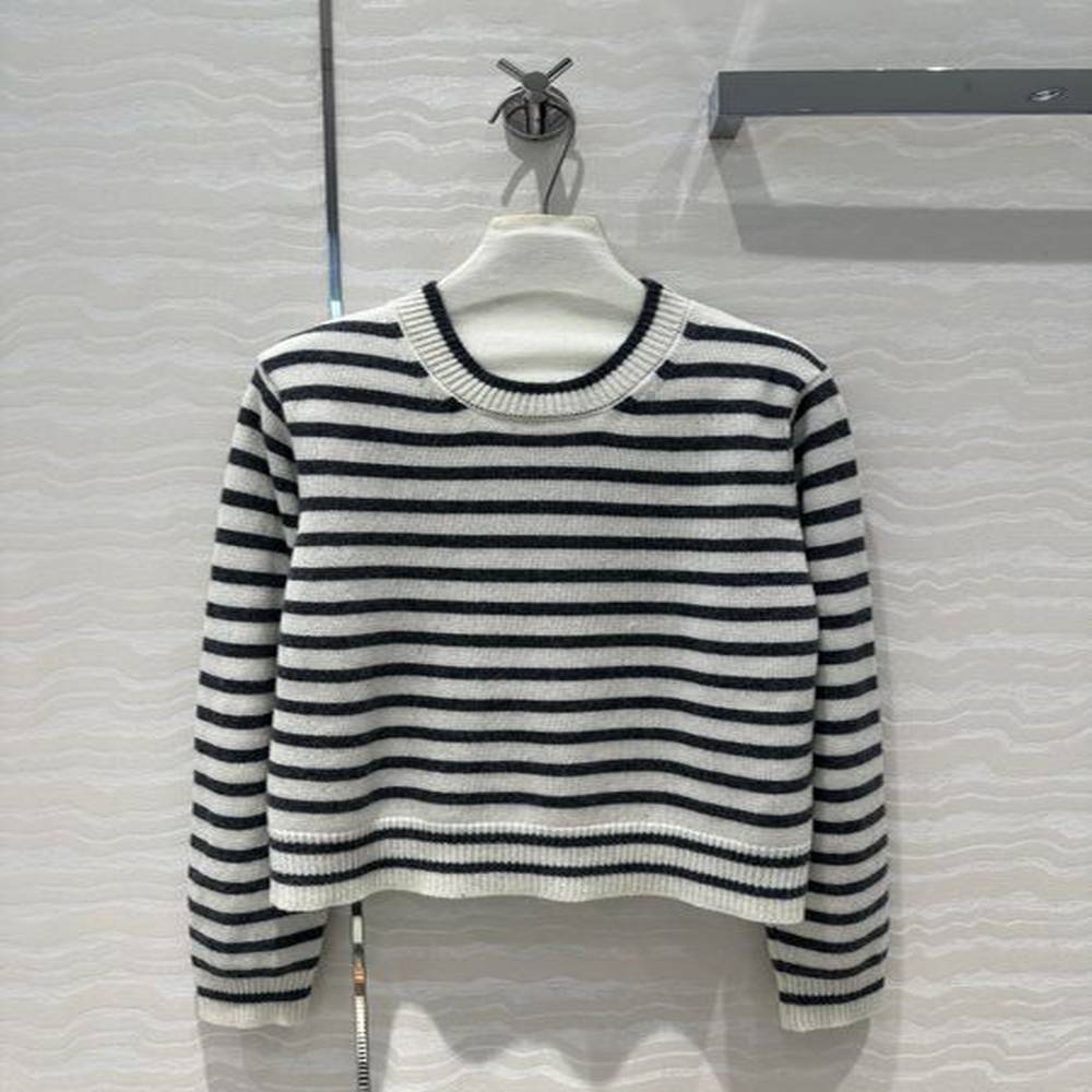 pkdy white gray stripe fashion outwear loose womens warm round