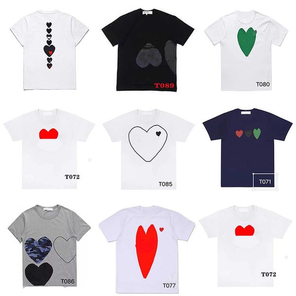 play designer mens tshirts casual womens des badge garcons quality
