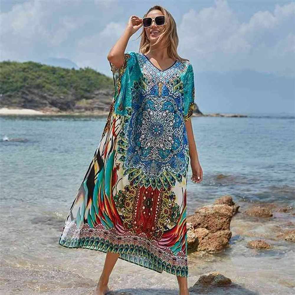 plus size beach cover up robe plage sarong swimsuit cover