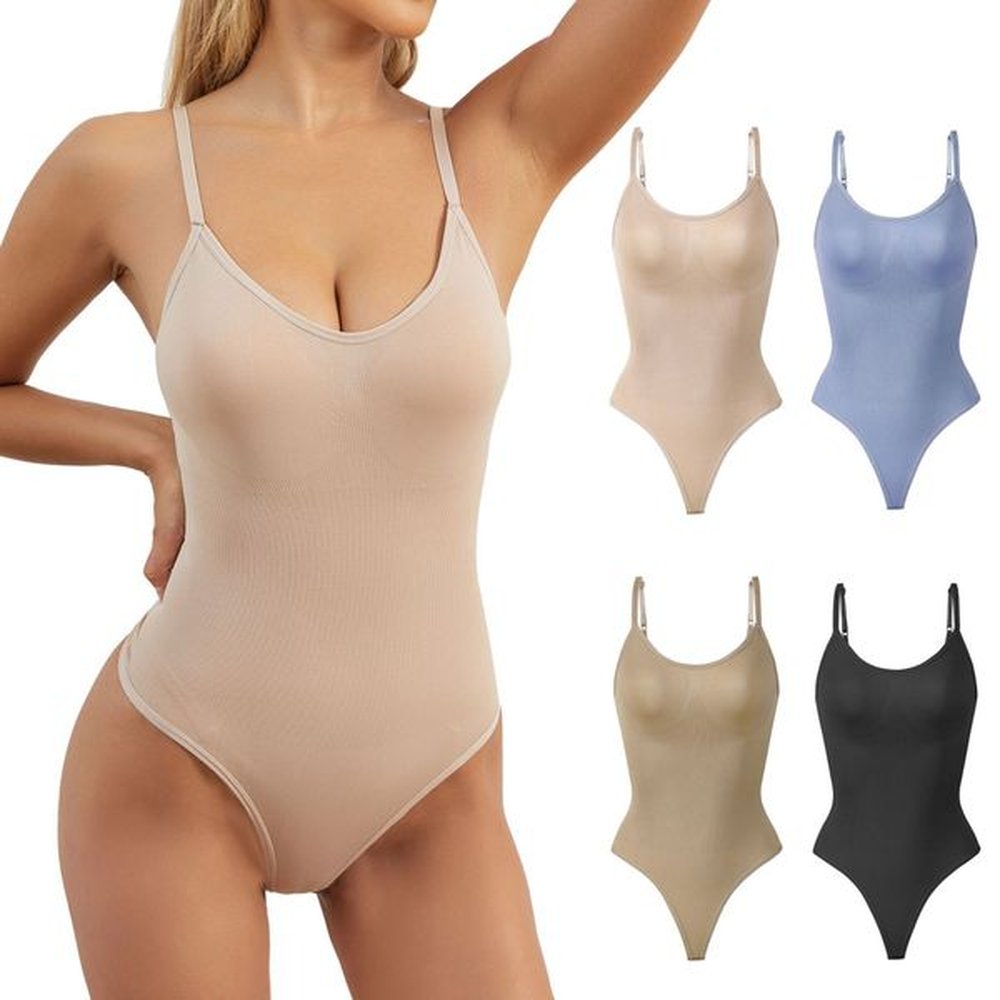 plus size bodysuit women slimming underwear open crotch shapewear seamless
