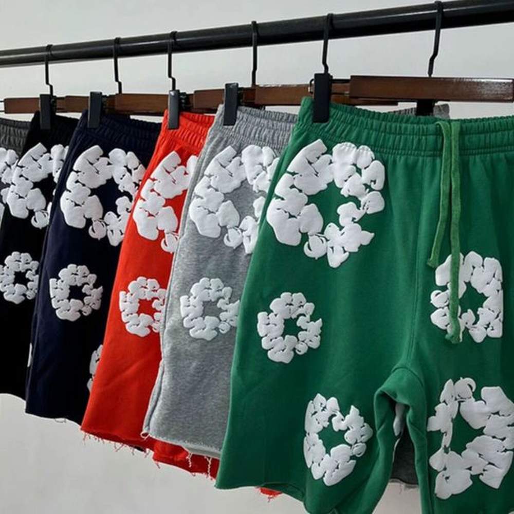 Plus Size Designer Shorts Men's Women's Denim Rip Shorts Fashionable Street Pants Men's Holiday Beach Shorts Puffy Multicolor