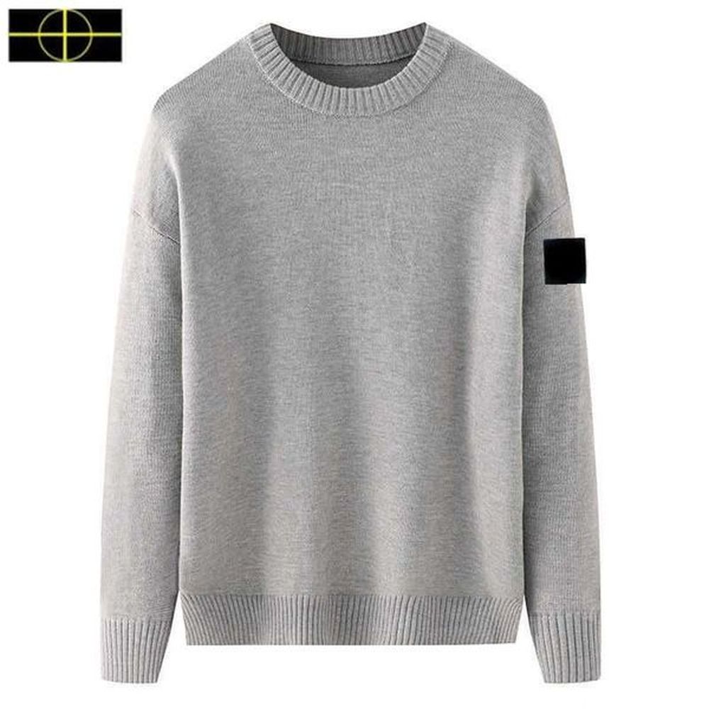 plus size sweater Men's pullover warm stone sweater island men and women's hoodie casual monogrammed embroidered top long sleeve s