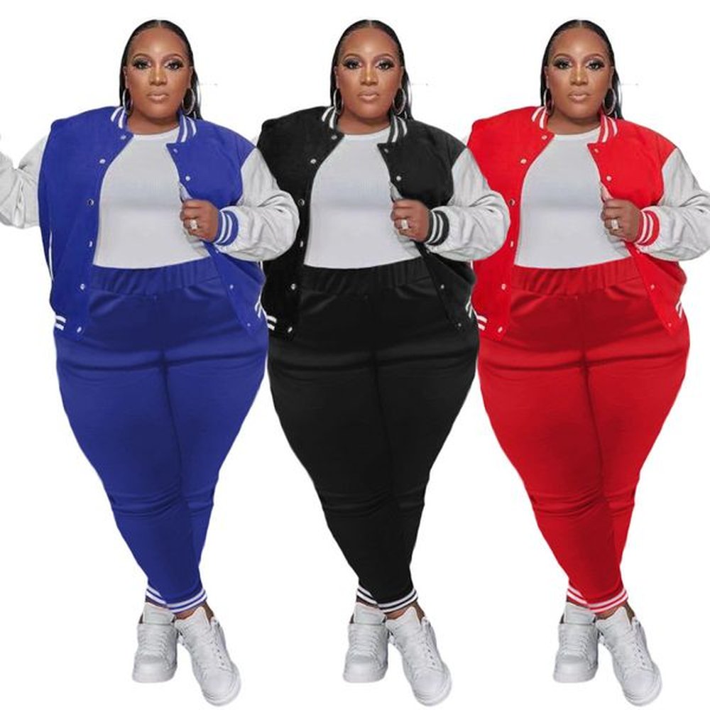 plus size xl xl tracksuits women two piece set fall