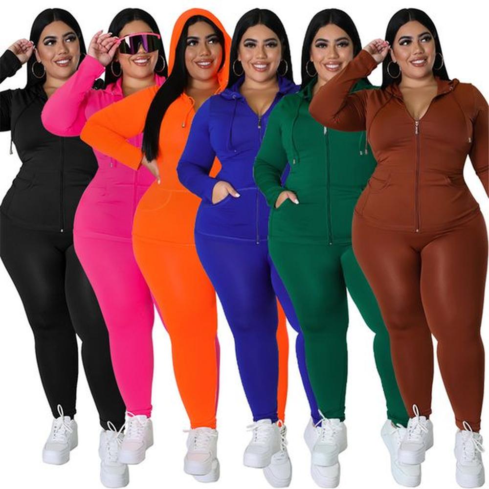 plus size xl xl xl tracksuits women two piece set