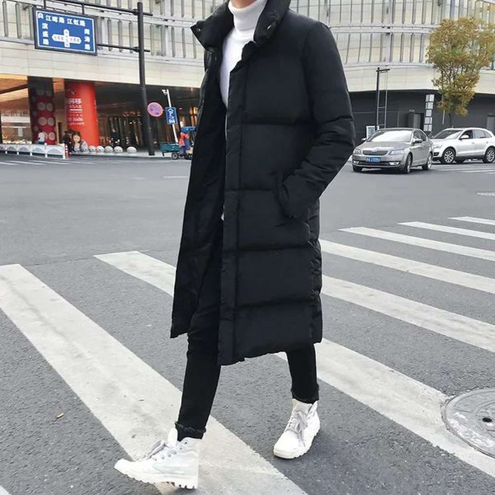 Plus 5XL-M Mens Winter Parka Casual Long Cotton Windproof Jacket High Quality Mens Winter Thick Warm Jacket 241104