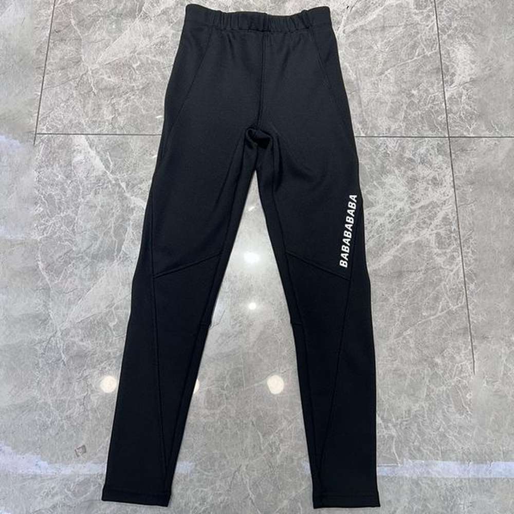 plush leggings letter print skinny pants elastic waist yoga trousers