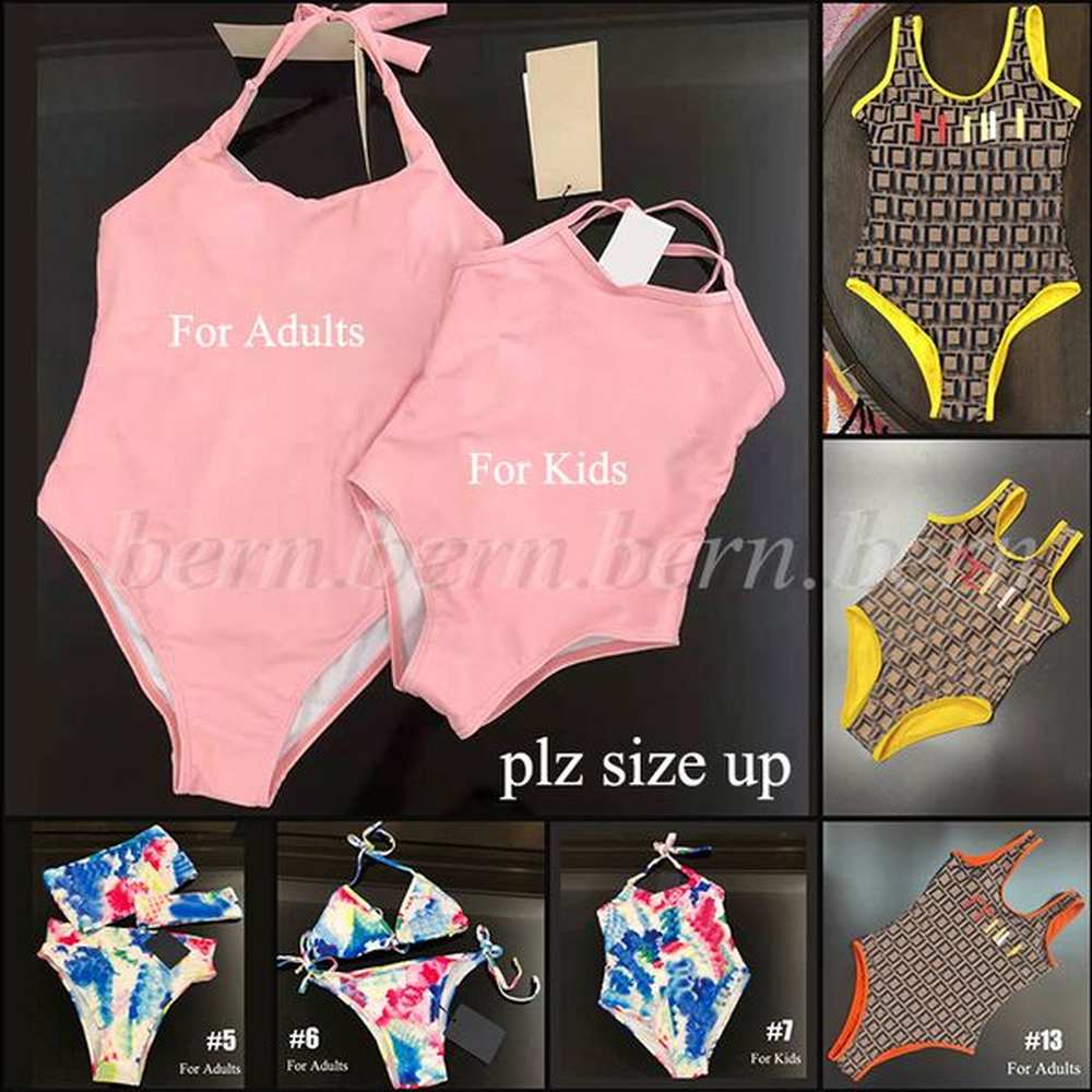 plz size up fashion parent child swimsuit match for mother