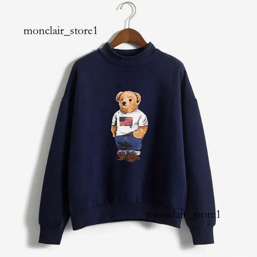 Polos sweater Bear shirt men's women's ralphly long-sleeved T- hockey EU UK size Matini captain 2023 Tidal current f84