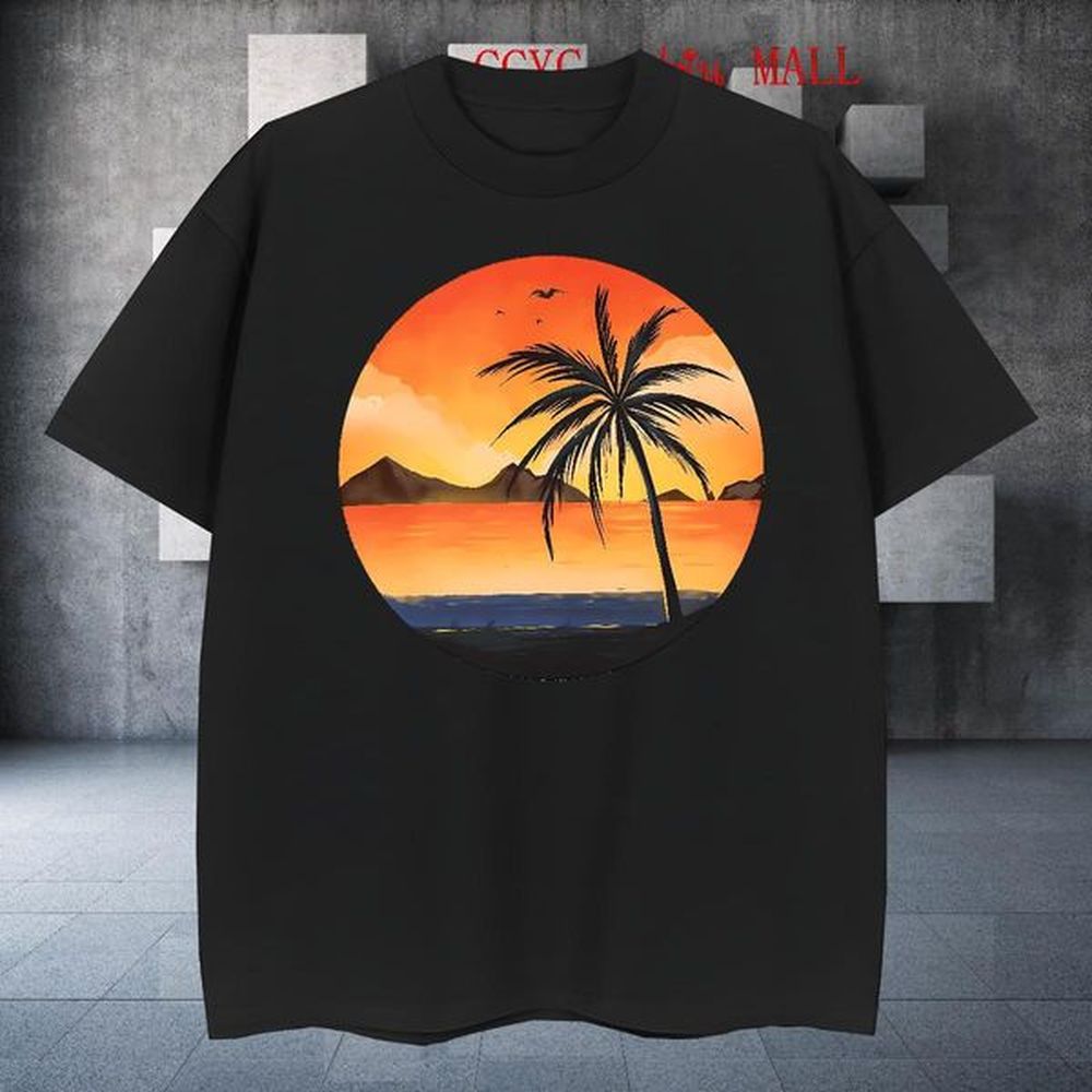 Popular Men Clothes T-Shirt Casual Beach 230g Cotton Cartoon Printing M-4XL Breathable Short Sleeve sea Man T Shirts 2024 Tshirts