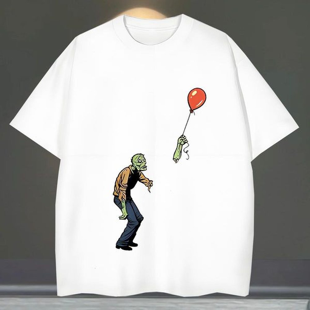 Popular T Shirts Men 230g Pure Cotton skull Sports Casual DIY Anime Breathable Short Sleeve Men Tshirts Customized Top Tees