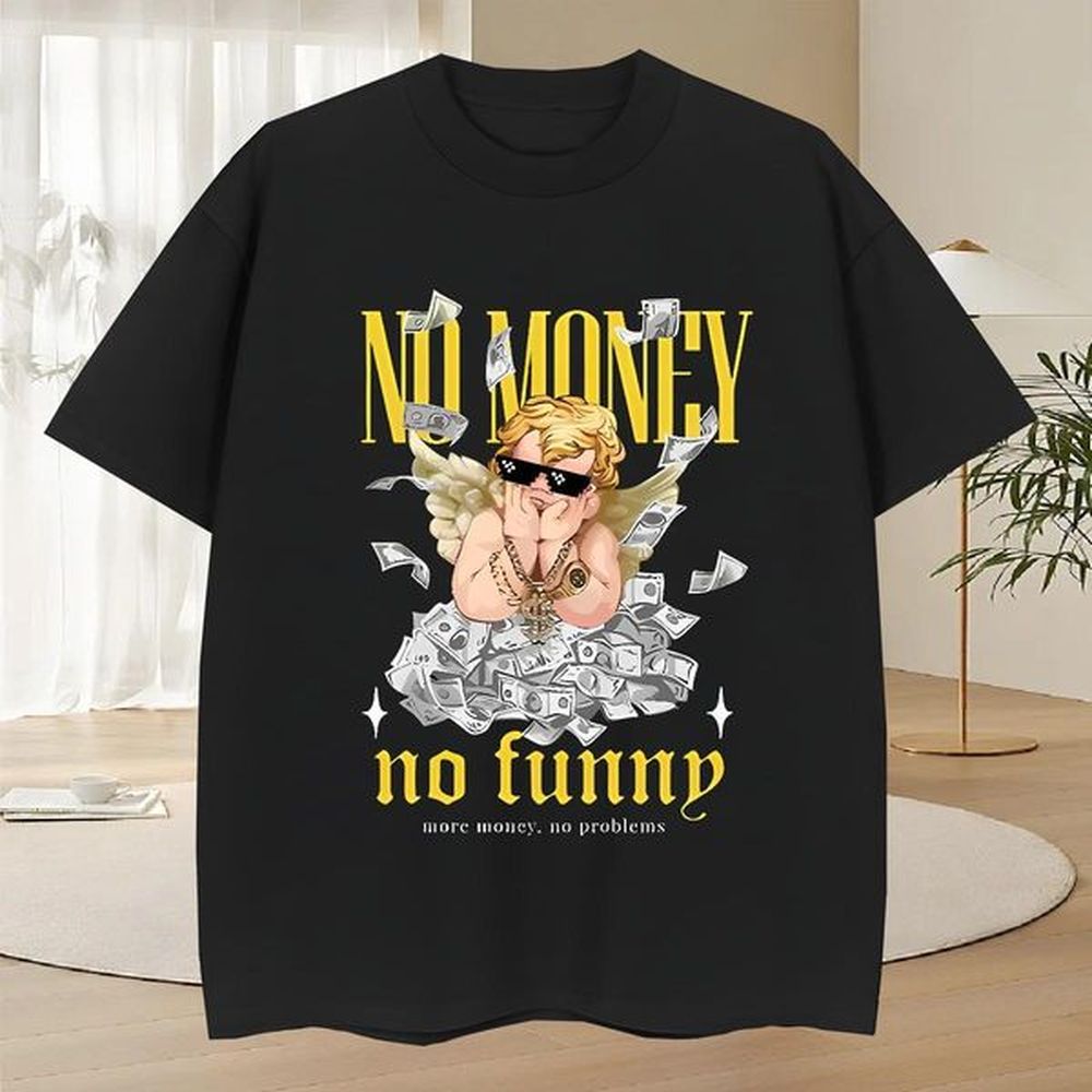 Popular Tshirt for Man Woman 230g Pure Cotton Hip Hop money Custom Anime O-Neck Short Sleeve 2024 New T Shirts Men Tops Tees