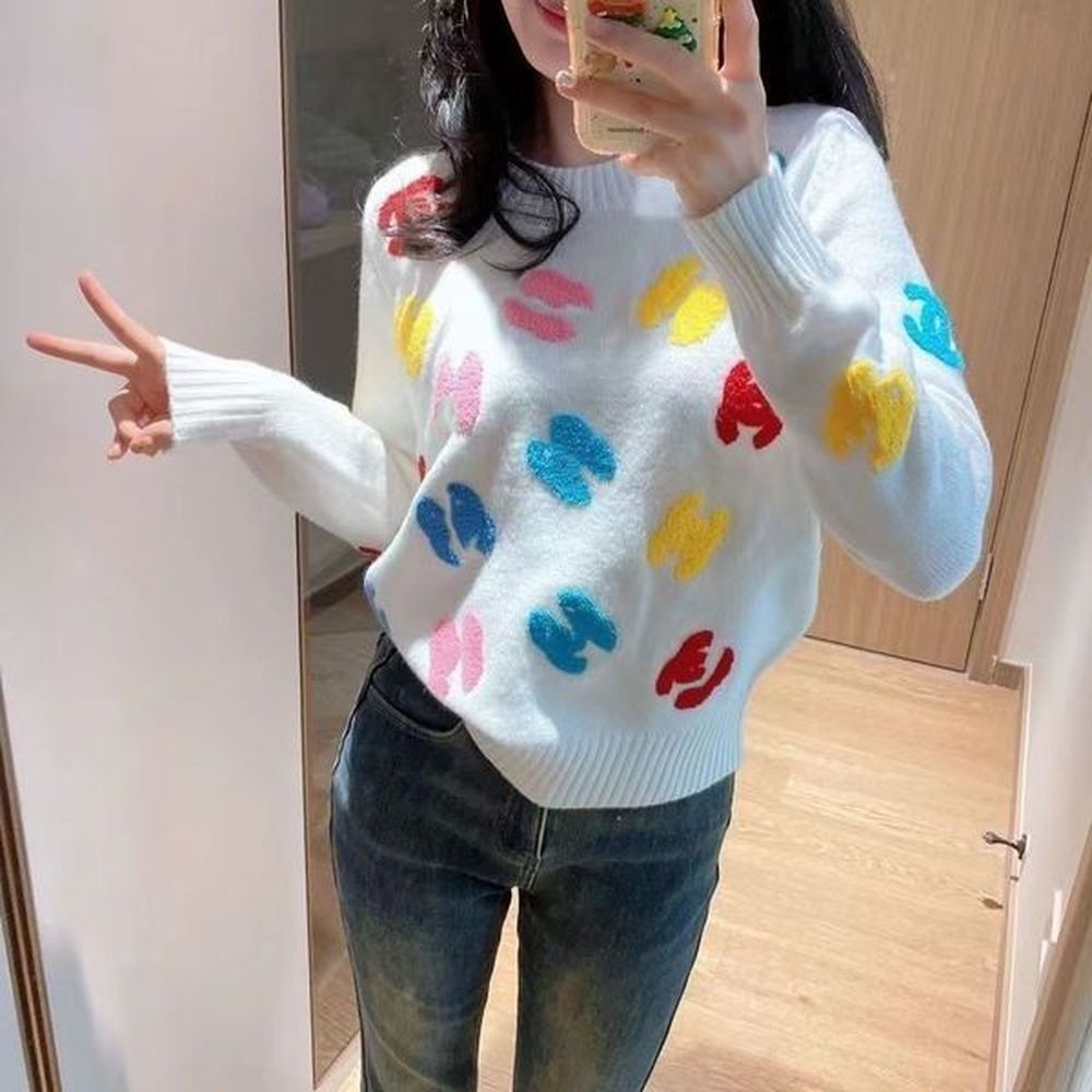 primavera nuova lettera intera logo maglione moda casual maglietta