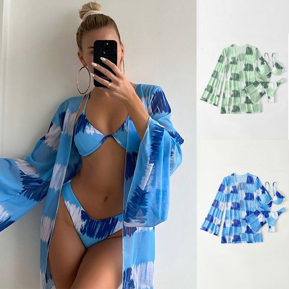 print swimwear push up bikinis thong swimsuit women piece bikini