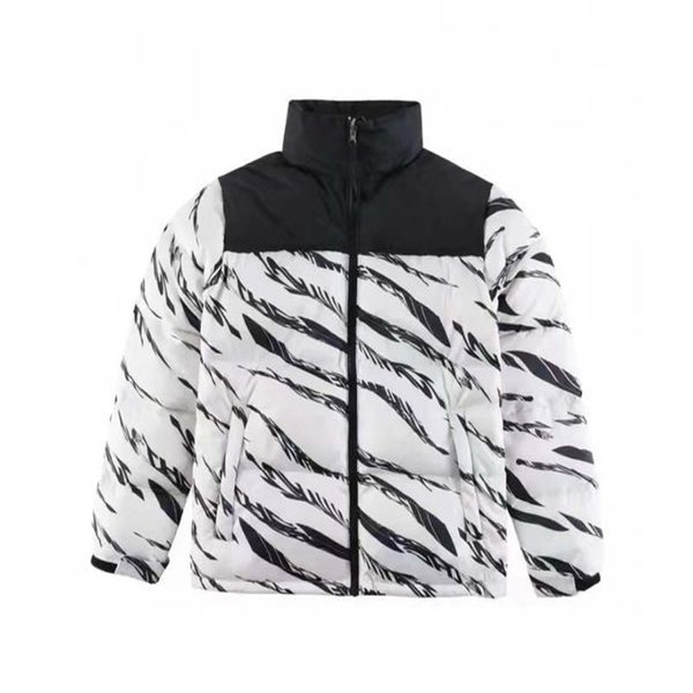 puffer hoodie down winter designer womens letter embroidery couple face