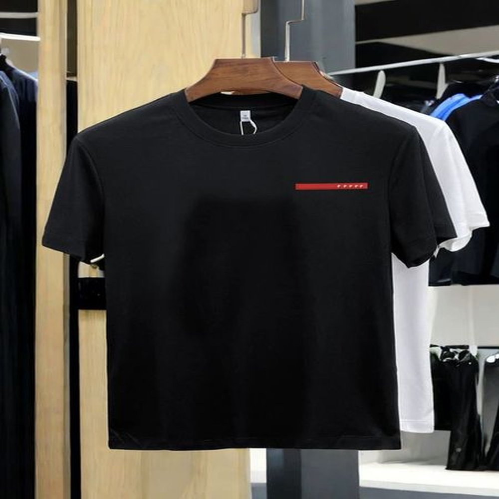 Pujia T-shirt Senior Designer Men's and Women's T-shirt 2024 Men's T-shirt Short Sleeve Casual Cotton High end Luxury Cotton